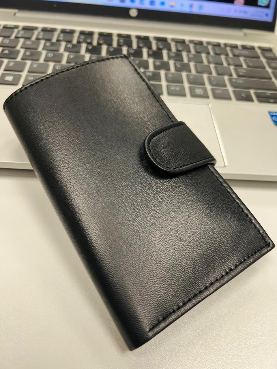 Genuine Leather Long Wallets (Unisex)